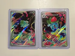 Me01: Mega Evolution Bulbasaur 133/132 Ivysaur 134/132 Illustration Rare Pokemon - Image 1