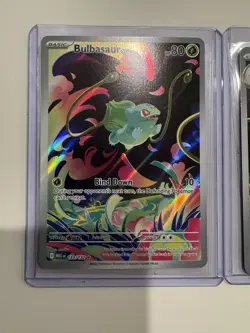 Me01: Mega Evolution Bulbasaur 133/132 Ivysaur 134/132 Illustration Rare Pokemon - Image 2