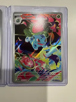 Me01: Mega Evolution Bulbasaur 133/132 Ivysaur 134/132 Illustration Rare Pokemon - Image 3