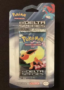Pokemon TCG EX Delta Species Blister Booster Pack Vintage 2005 Flareon 🔥🔥🔥 - Image 1