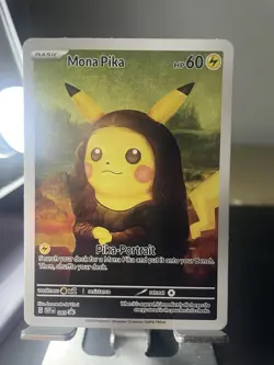 Mona Pika (Pikachu) Pokemon x Van Gogh Black Star Promo ACG Art Card - NM - Image 1