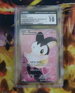 Emolga RC23/RC25 Pokemon Legendary Treasures Radiant Collection CGC 10 - Image 1
