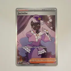 Pokemon Jacinthe 110/088 POR Ultra Rare Full Art Trainer-Supporter Holo English - Image 3