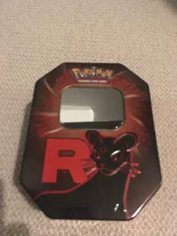 Pokemon Destined Rivals Team Rocket Persian Tin TCG EMPTY COLLECTORS TIN - Image 1