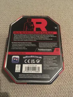 Pokemon Destined Rivals Team Rocket Persian Tin TCG EMPTY COLLECTORS TIN - Image 2