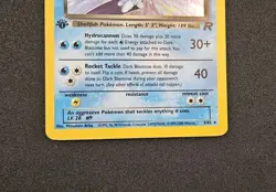 Pokemon Dark Blastoise 1st Edition Holo Rare Team Rocket 3/82 70 HP - Image 4