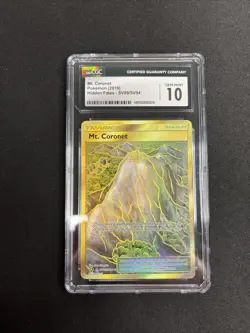 LOW POP! MT CORONET - SV89/SV94 Pokemon Hidden Fates: Gold Holo CGC 10 MINT - Image 1
