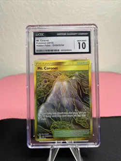 LOW POP! MT CORONET - SV89/SV94 Pokemon Hidden Fates: Gold Holo CGC 10 MINT - Image 4