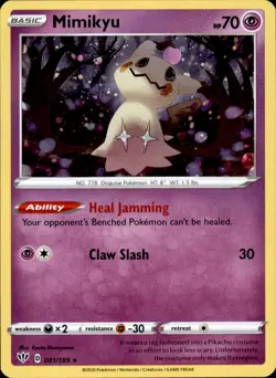 Mimikyu 081/189 Holo Rare - Pokemon Darkness Ablaze NM - Image 1