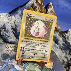 Chansey - 3/102 Pokemon Base Set - Unlimited Edition Holo Rare Shadowless LP- - Image 2