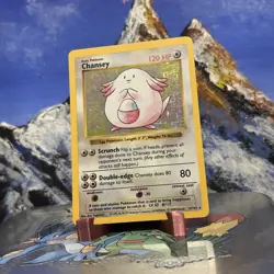 Chansey - 3/102 Pokemon Base Set - Unlimited Edition Holo Rare Shadowless LP- - Image 3