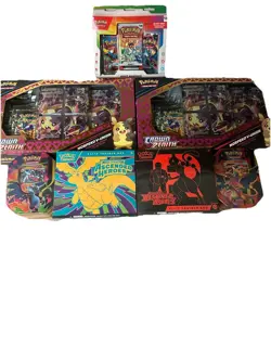 Pokemon TCG Lot Sealed Ascended Heroes, Destined Rivals, Crown Zenith, Mega Evo+ - Image 1