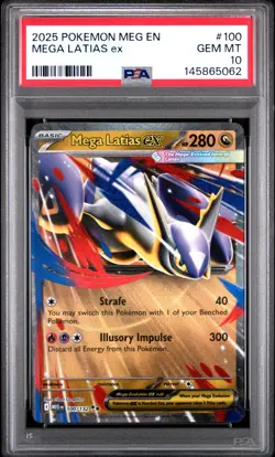 2025 POKEMON MEG EN-MEGA EVOLUTION #100 MEGA LATIAS EX PSA 10 (FREE S&H) - Image 1