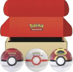 Pokemon TCG: Poke Ball Tin 3-Pack Bundle Q4 2025 Factory Sealed Pokeball Set - Image 1