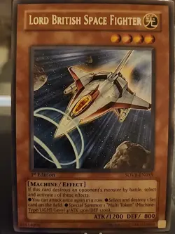 Lord British Space Fighter - 1st Edition - Rare Foil - Yugioh Light Monster - Image 1