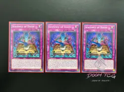 YuGiOh! Sentence of Doom LDS3-EN021 1st Ed (x3) - Image 1
