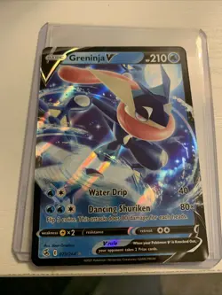Pokemon TCG Greninja v Fusion Strike Holo Card 073/264 - Image 1