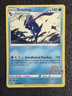 Greninja (Illustration Contest 2022) SWSH305 SWSH: Sword & Shield Promo Cards... - Image 1