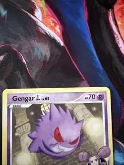 Pokemon Gengar GL Rising Rivals 40/111 2009 Uncommon Basic SP Psychic Card NM - Image 2