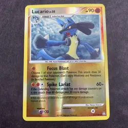 Pokemon Legends Awakened Lucario Card 61/146 Uncommon Reverse Holo LP - Image 1