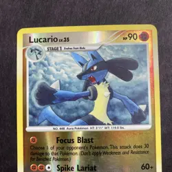 Pokemon Legends Awakened Lucario Card 61/146 Uncommon Reverse Holo LP - Image 2