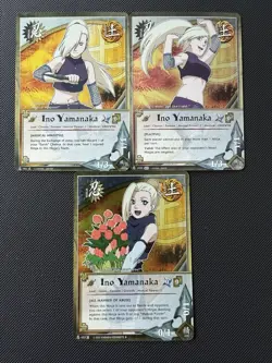 Naruto CCG Ino Yamanaka 1st Edition Foil Card Set Near Mint - Image 1