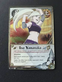 Naruto CCG Ino Yamanaka 1st Edition Foil Card Set Near Mint - Image 3