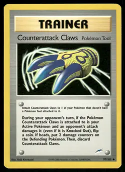 Pokemon Cards Counterattack Claws 97/105 UNLIMITED Neo Destiny WOTC Uncommon NM - Image 1