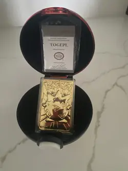 1999 TOPEKI Pokemon 23k Gold Plated Trading Card Burger King Limited Edition - Image 1