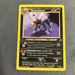 Pokemon TCG Houndoom Neo Discovery Card 23/75 Unlimited Non Holo Card NM/Mint - Image 1