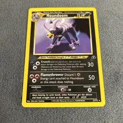Pokemon TCG Houndoom Neo Discovery Card 23/75 Unlimited Non Holo Card NM/Mint - Image 3