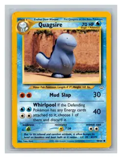 Quagsire #48/64 Neo Revelation Pokemon Card TCG 2001 - Image 1