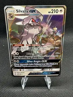 Pokemon Card Cosmic Eclipse Silvally GX 184/236 Rare GX Holo - Image 1