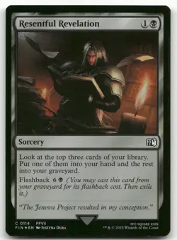Resentful Revelation #114 (Foil) (NM) Final Fantasy FIN Magic MTG - Image 1