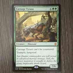 Magic: The Gathering Carnage Tyrant Ixalan 179/279 Dinosaur Mythic Regular 7/6 - Image 1