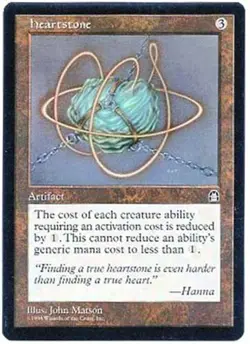HEARTSTONE X1 MAGIC Mtg STRONGHOLD LIGHT PLAY (LP) 1998 - Image 1