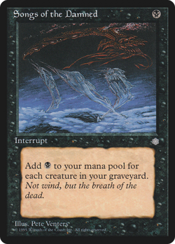 Songs of the Damned (MP) Ice Age ICE Magic MTG - Image 1