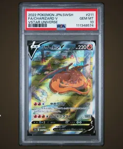 PSA 10 | Charizard V 211/172, VSTAR Universe, Full Art Japanese Pokemon TCG Card - Image 1