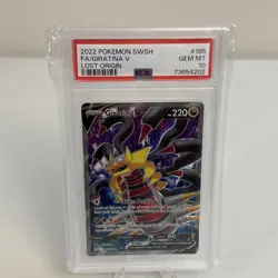 2022 Pokemon SWSH #185 Full Art Giratina V Lost Origin PSA 10 GEM MT - Image 1