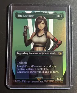 MTG Tifa Lockhart #391 Borderless Foil Final Fantasy NM - Image 1