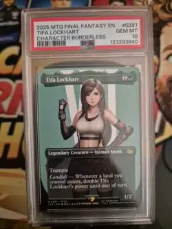 MTG PSA 10 Tifa Lockhart Character Borderless 2025 Final Fantasy #0391 NON FOIL - Image 1