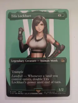 Tifa Lockhart (Borderless) Final Fantasy MtG (Non-Foil) Rare #0391 Never Used! - Image 1