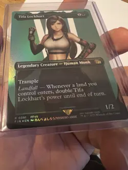 MTG Borderless Foil Singles Final Fantasy Tifa Lockhart R 0391 Mint Condition - Image 3