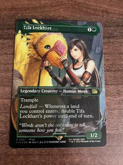 Tifa Lockhart Chocobo Racetrack Foil - MTG Final Fantasy Borderless Mythic Rare - Image 1