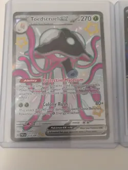 Pokemon Illustration Rare-Toedscruel-Mega Heracross-Drapion Full Art Holo Cards - Image 3