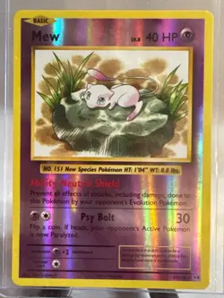 Mew 53/108 XY - Evolutions Reverse Holo Rare Pokemon Card - Image 1