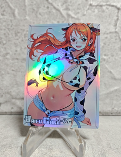 Nami Trading Card Waifu Goddess Story Anime Girl holo Karte Manga Full Art - Image 1
