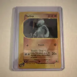 Pokemon TCG Machop Expedition Base Set 117/165 Reverse Holo Common 50HP Card - Image 1