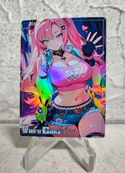 Nicole ZZZ Trading Card Waifu Goddess Story Anime Girl holo Karte Manga Full Art - Image 1