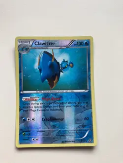 Clawitzer 34/114 - Reverse Holo - Steam Siege Pokemon Card - Image 1